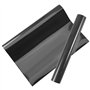 Opopark Rouleau Vinyle Thermocollant Noir pour Tissus 30 x 300 cm Flex Thermocollant pour Tissus Facile à Couper & Désherber Vin