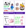 Pate a Modeler,60 Couleurs Argile Autodurcissante Pâte à Modeler Magique,Argile Modeler DIY pour les Enfants,Jouets Cadeaux pour