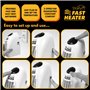 Mini chauffage d'appoint Starlyf Fast Heater, Compact, technologie thermo-céramique avec thermostat, 450W