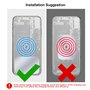 Juspota 4 Pièces Plaque Metallique Telephone, Plaques de métal Minces avec Adhésif pour Support Téléphone Voiture Magnétique Aim