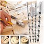 Lot de 5 forets hélicoïdaux à bois hélicoïdaux avec tige hexagonale, mèche à bois hélicoïdal,meche a bois longue,outils pour le 