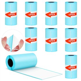 Auto-adhésif Rouleau de Papier Autocollant 9 Pcs Papier Photo Thermique pour PeriPage Imprimante Photo Portable Mini