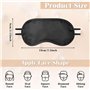 50 Pièces Masque de Nuit, Masque pour les Yeux Doux pour Bloquer le Soleil et la Lumière lorsque vous Dormez, Pack Individuel Ma