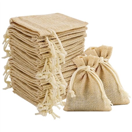 MINISOISO 110PCS Petit Sachets avec Cordon
