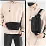 Sac banane étanche pour homme et femme - Sac banane sportif avec 5 compartiments individuels - En nylon - Pour promener le chien