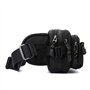 Sac banane étanche pour homme et femme - Sac banane sportif avec 5 compartiments individuels - En nylon - Pour promener le chien