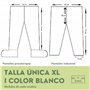 Xara - (Lot 10) Pantalon de Pressothérapie Jetable Taille XL (Blanc) - Hypoallergénique, Respirant, Écologique - Parfait pour la