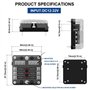 UMISKY 6 Voies Standard Boîte à Fusibles Titulaire avec Lame Indicateur LED pour Bateau de Voiture Marine, 6 circuits indépendan