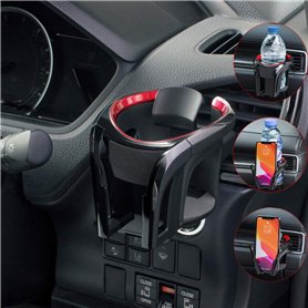 Umisky Porte-gobelet/bouteille amovible et universel avec support réglable pour grille d'aération de voiture