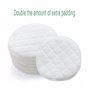 Paquet de 10 coussinets d'allaitement lavables, coussinets d'allaitement réutilisables, anti-fuites, pour soutien-gorge souple，B