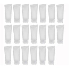 20 PCS Clair Vide Rechargeable En Plastique Doux Tubes Cosmétique Échantillon Bouteilles Bocaux Maquillage Voyage Conteneurs (30