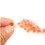 50Pcs Connecteurs épissure UY câble bouton transparent orange hermétique