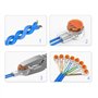 50Pcs Connecteurs épissure UY câble bouton transparent orange hermétique