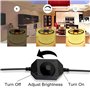 Taikuwu 12V/24V 6A LED Variateur Controleur Ajuster luminosite pour simple Couleur Clair, Noir