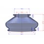 HQSilicone Lot de 2 bottes de rechange en caoutchouc pour joint à rotule 15 35 27