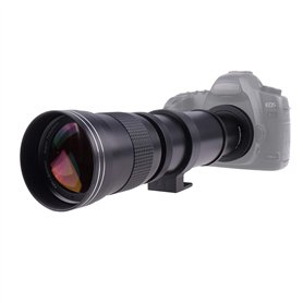 Fotga Super Téléobjectif 420-800 mm f/8.3-16 avec téléconvertisseur 2 x + adaptateur T-AI T2 pour objectif Nikon F DSLR D7500 D7