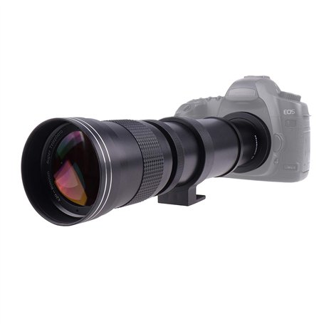 Fotga Super Téléobjectif 420-800 mm f/8.3-16 avec téléconvertisseur 2 x + adaptateur T-AI T2 pour objectif Nikon F DSLR D7500 D7
