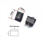 Switian Interrupteur Bascule SPST 3A 250V Mini Étanche - Lot de 10 avec Housse Imperméable, 2 Broches On/Off pour Électronique, 