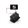 Switian Interrupteur Bascule SPST 3A 250V Mini Étanche - Lot de 10 avec Housse Imperméable, 2 Broches On/Off pour Électronique, 