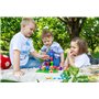 Tuddler Pegs Educational Board: Ensemble de Chevilles empilables de Couleur vive/Jouet éducatif Montessori pour Enfants + Carte 
