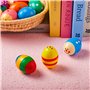 JOYIN 12 Pièces 7.6cm Agitateur D'oeufs en Bois, Maracas Shaker D'oeufs pour L'éducation Musicale Précoce Fête Accessoires de Cl