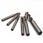 Oudtinz Lot de 6 emporte-pièces en acier rapide HSS 4 cannelures à extrémité droite 1/8" 3/16" 1/4" 5/16" 3/8" 1/2"