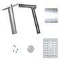 SMETA Kit d'Evacuation de Fumée, Kit de Cheminée, Accessoire de Frigo Camping à Gaz
