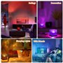JOFLVA LED Aurore Projecteur Ciel Etoile, Lampe Etoile Projecteur Galaxie Veilleuse Bébé Gradation 16 couleurs 30 éclairages Mod