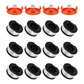 FAOKZE 12 Pack Bobine Fil Coupe Bordure Compatible avec Black et Decker Coupe Bordures