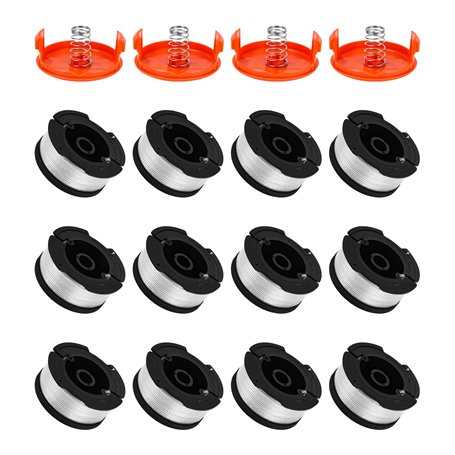 FAOKZE 12 Pack Bobine Fil Coupe Bordure Compatible avec Black et Decker Coupe Bordures
