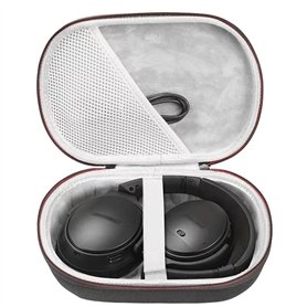 Étui de transport rigide avec pochette de rangement pour câble compatible avec Bose QuietComfort/QuietComfort Ultra/QuietComfort