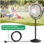 ENCOUN Système de Brumisation, 6M Brumisateur Extérieur, Système de Brumisation Extérieur Fan, Brumisateur Terrasse avec 6 Buse 