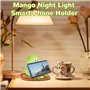 MQVXT Veilleuse enfants,Veilleuse Bébé Lampe de Nuit Dimmable Lampe Enfants en Silicone,USB Rechargeable,Tactile&Interrupteur et