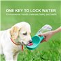 Frasheng Bouteille d'eau pour Chien,Bouteille d'eau Chien 550ML,Gourde de Voyage,Portable Voyage Gourde avec Bouton Lock pour Ch