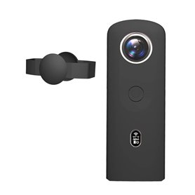 Fututech Étui de Protection en Silicone avec Couvercle d'Objectif pour Ricoh Theta SC2 360° Housse de Protection pour Caméra d'a
