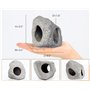 SpringSmart Cachette d'aquarium pour animaux de compagnie aquatiques pour se reproduire, jouer et se reposer, ornements en céram