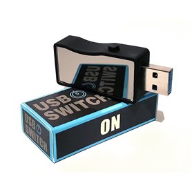 Interrupteur USB Marche / Arrêt - Commutateur pour USB 3.0 & 2.0 - Adaptateur Switch On / Off pour l'ordinateur etc. - HmbG 1401