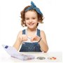 QH-Shop Lettre Alphabet 15 Compartiments Kit De Loisirs Créatifs DIY Perles pour Enfants Métier à Tisser Création de Bijoux Bric