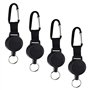 Porte-clés extensible avec lanière pour chaîne de clés (paquet de 4