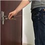 Porte-clés extensible avec lanière pour chaîne de clés (paquet de 4, noir - porte-clés rétractable), porte-clés rétractable, lon
