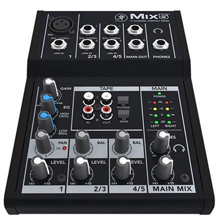 Mackie Mix Table de mixage 5 canaux Noir