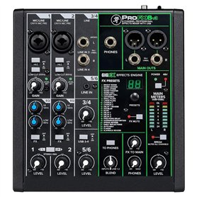 Mackie ProFX6v3 - Mixeur analogique 6 canaux avec les célèbres préamplis micro Onyx
