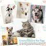LPAMABA 30 Pièces étiquettes Vierges en Aluminium, Médaille Chien Gravée Rectangle, étiquettes identification chien,medaille cha