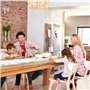 LOHAME Chemin de table 185 x 35 cm Chemin de table feuille d'eucalyptus Nappes de table moderne Coureur de table de communion po