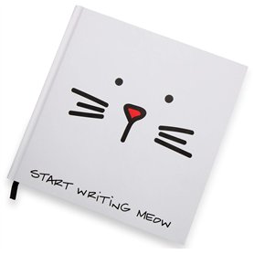 Pavilion Gift company Blobby Cat – Commencez à écrire Meow Cat Coque Rigide Journal Ordinateur Portable 20