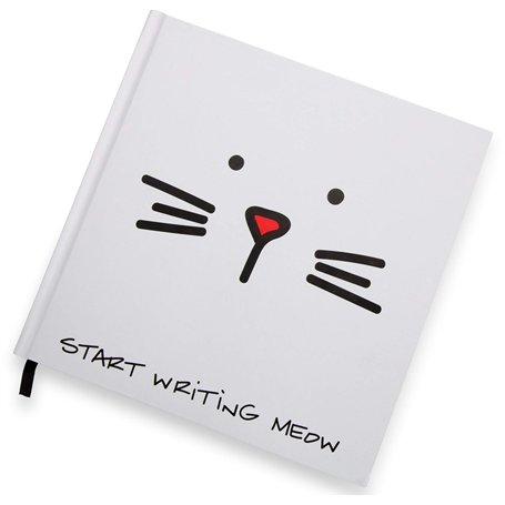 Pavilion Gift company Blobby Cat – Commencez à écrire Meow Cat Coque Rigide Journal Ordinateur Portable 20
