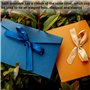 SHUOHONG 11 Pièces Colorées Enveloppe Cadeau, Enveloppe Couleur Rétro Papier, Enveloppe Kraft avec Nœud de Ruban, pour Invitatio