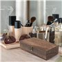 Guyode Boite Rangement Bois Fait à la Main Boite en Bois Avec Couvercle Texture Fine Vintage Keepsake Box Wooden Rangement Multi