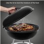 SunJas Barbecue Charbon de Bois BBQ Gril Portable Démontable pour Barbecue extérieur de Jardin Camping et Pique Nique (pour 3-5 