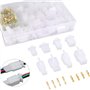 CAREDGO 380 PCS Connecteur Électrique Moto 2 3 4 6 Broches,Connecteurs de Fil Électrique Automobile Broche Electrique Voiture 2.
